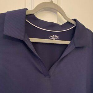 Coral Bay Golf Shirt Women's 3x Navy - like new!  Comfortable and Lightweight